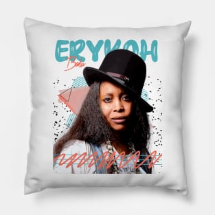 Retro Vintage Erykah Badu Fan ART Design Pillow