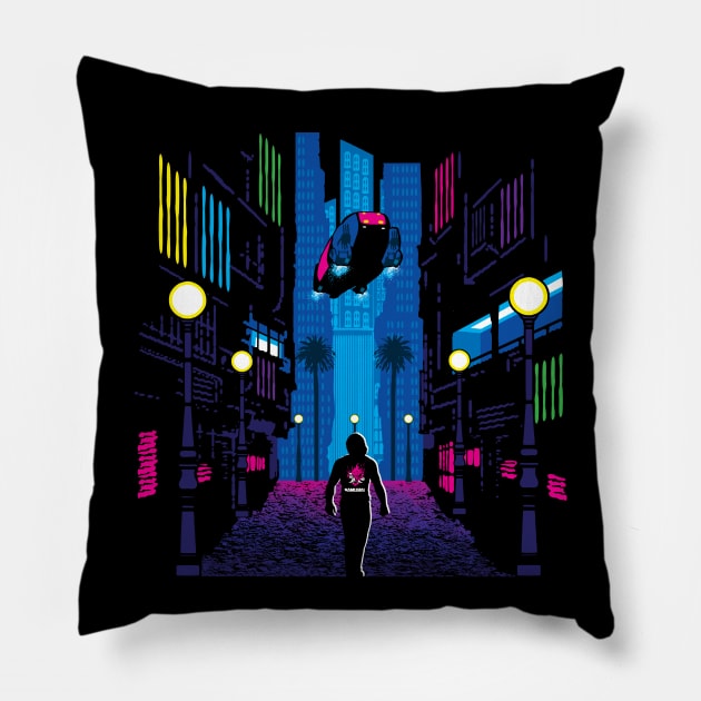 2077 Pillow by Daletheskater