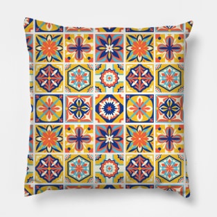 Azulejo #14- vector Portuguese Moorish pattern Pillow