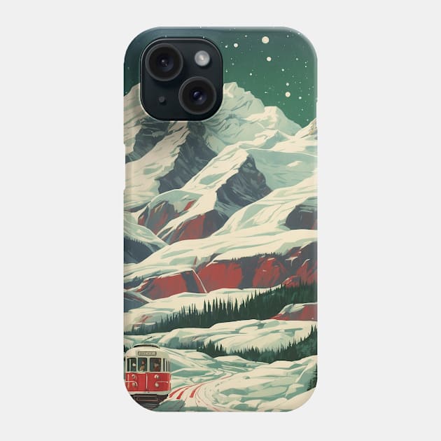 Canada Starry Night Vintage Poster Tourism Phone Case by TravelersGems