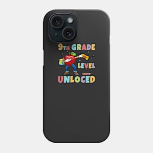 9th Grade Level Unlocked Dabbing Apple Game Pad Phone Case