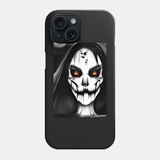 EERIE RED EYED SPOOKY HALLOWEEN VAMPIRESS Phone Case