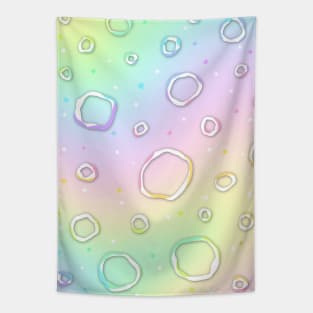 Pretty Pastel Rainbow Design Tapestry