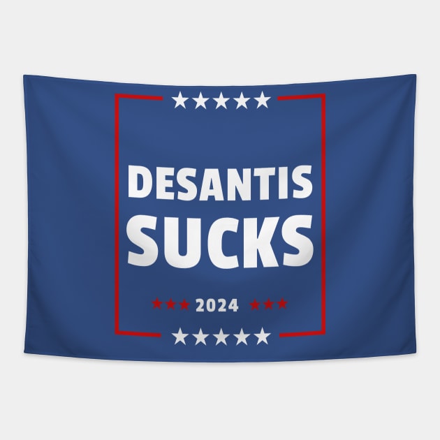 Desantis Sucks Anti Woke Agenda Liberal Tapestry by PUFFYP