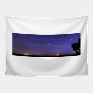 Night sky and setting Moon (C019/6217) Tapestry