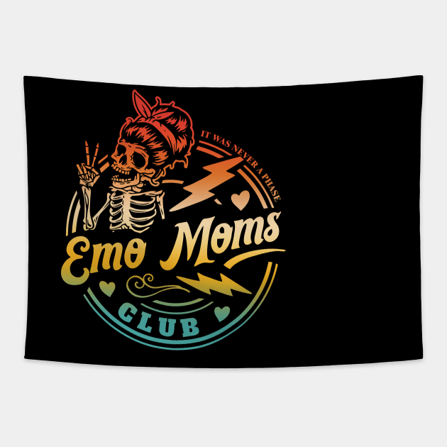 It Was Never A Phase Emo Moms Club Tapestry by Teetastic6