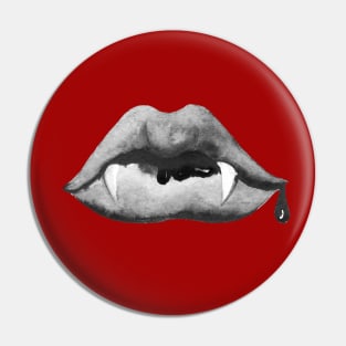 Halloween Vampire Fangs Pin