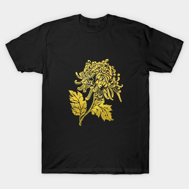 Golden Chrysanthemum - Chrysanthemum - T-Shirt