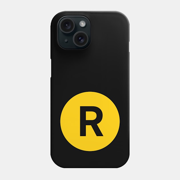 R Train Phone Case by Assertive Shirts