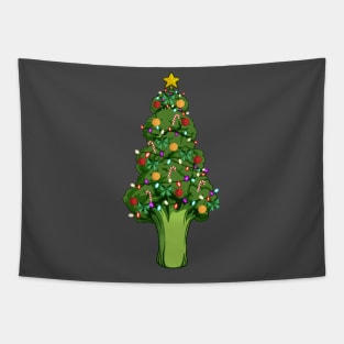 Broccoli Christmas Tree Tapestry