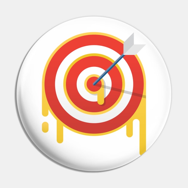 Bullseye Target Pin by Digster