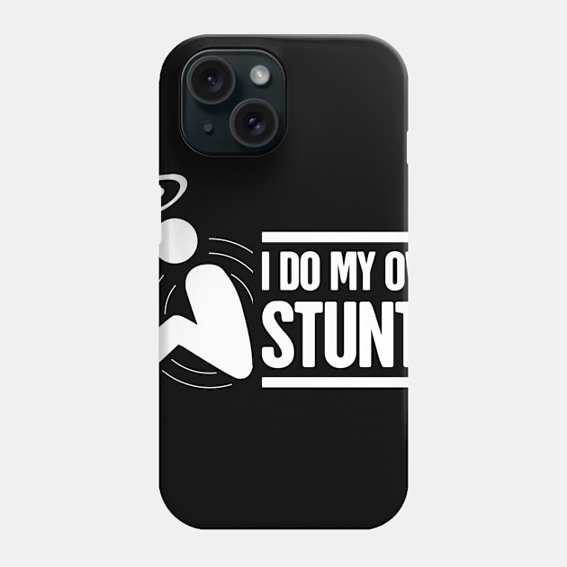 Stunts - Get Well Gift Cracked Skull Concussion Phone Case by MeatMan