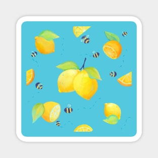 Lemons and bees Magnet