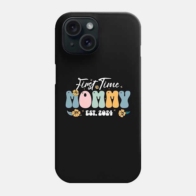 First Time Mommy Est 2024 Phone Case by retroparks