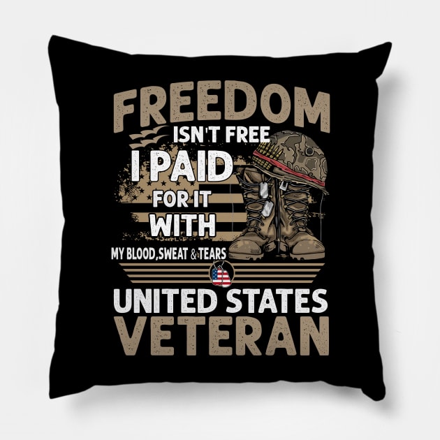 freedom isn't free i paid for it with Pillow by busines_night