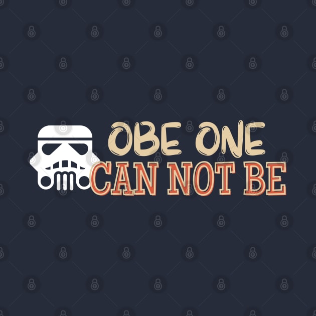 OBE ONE CANNOT BE by Kikapu creations