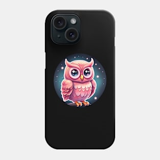 This Owl is Starring! Cute owl on a starry sky Phone Case