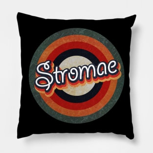 Retro Color Typography Faded StyleStromae Pillow