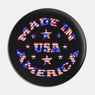 Made In America USA Logo Pin