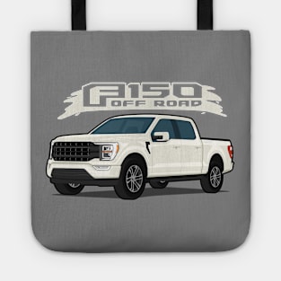 Car truck off road  f-150 white Tote