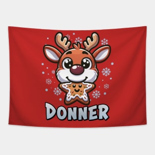 Santa’s Reindeer Donner Xmas Group Costume Tapestry