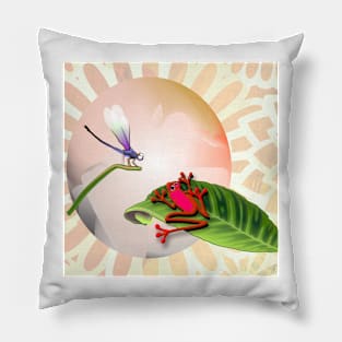 RED FROG - RedFrog and the Dragonfly Pillow