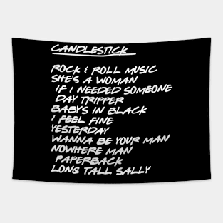 Candlestick Setlist Tapestry