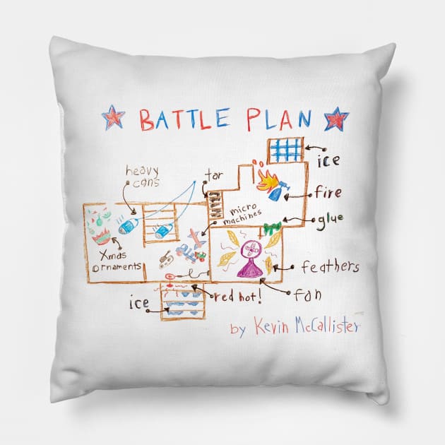 Battle Plan Pillow by MindsparkCreative