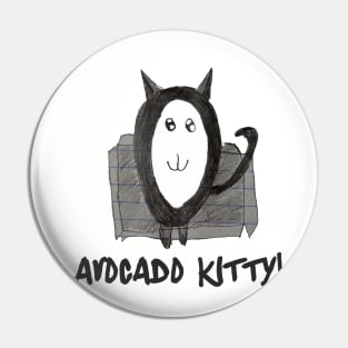 Avocado Kitty Pin