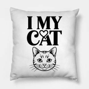 I Love My British Longhair Cat Ears Cat Breed Pillow