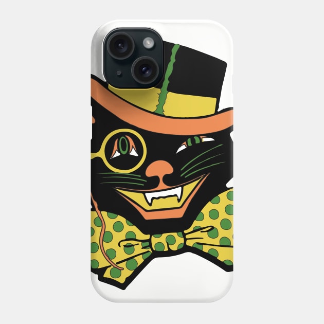 Top Hat Cat Shirt Phone Case by SpaceWasteATL