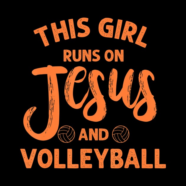 Jesus Volleyball Gift For Girls Mom Athlete Teen Youth by Kellers