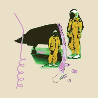 Astronaut Exploration - Into the Unknown - Mustard Yellow T-Shirt