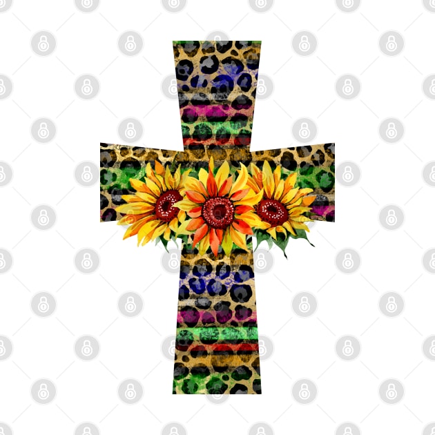 Serape Leopard Cross Png by Satic