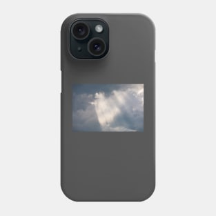 Vivid sunbeam light ray from clouds Phone Case