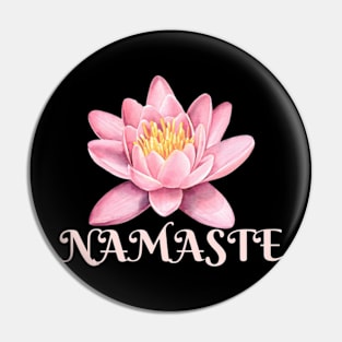 Namaste Lotus Flower Pin