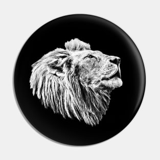 Lion portrait Pin