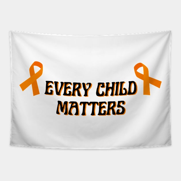 Every Child Matters Orange Day Awareness Indigenous For Kindness and Equality Tapestry by Mochabonk