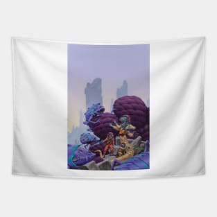 Alien Fighters Tapestry