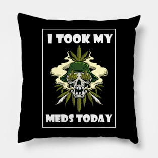 I Took My Meds Today Pillow