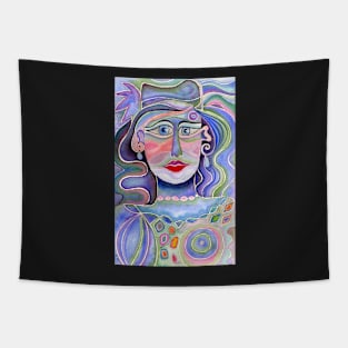 Blue lady Tapestry