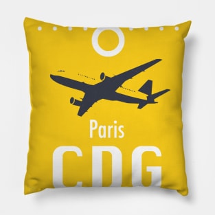 CDG yellow airport Pillow