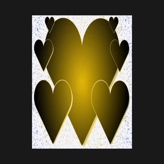 Hearts of Gold-Available As Art Prints-Mugs,Cases,Duvets,T Shirts,Stickers,etc by born30