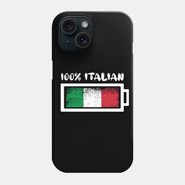 100 Percent Italian Flag Phone Case by ThyShirtProject - Affiliate