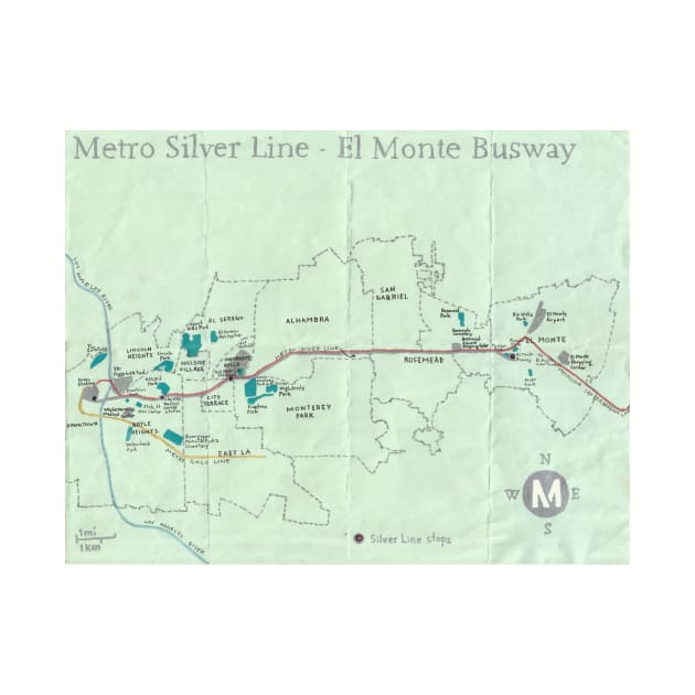 Metro Silver Line - El Monte Busway by PendersleighAndSonsCartography