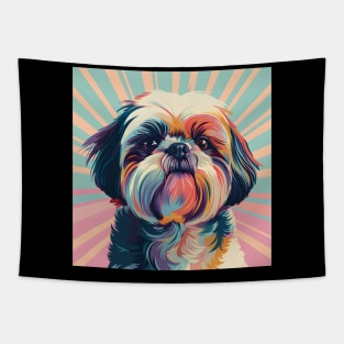 Shih Tzu in 70's Tapestry