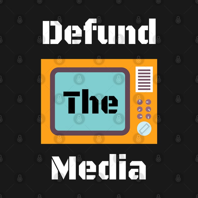 Retro Vintage Defund The Media by WassilArt