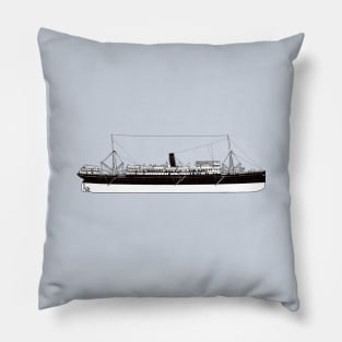 Old ocean liner Pillow