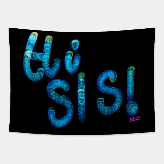 Hi Shirt #2 Tapestry by Wolfgon Designs