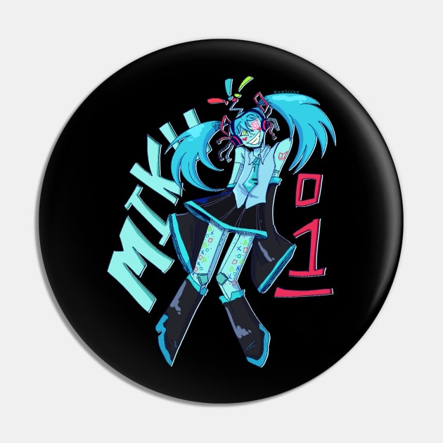 Robo-Miku Pin by robodots